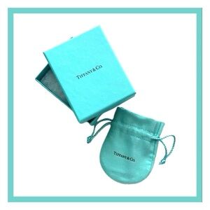 🆕 Tiffany & Co. Empty Jewelry Gift Box and Pouch Set; Box size: 2.75"x3.5"
